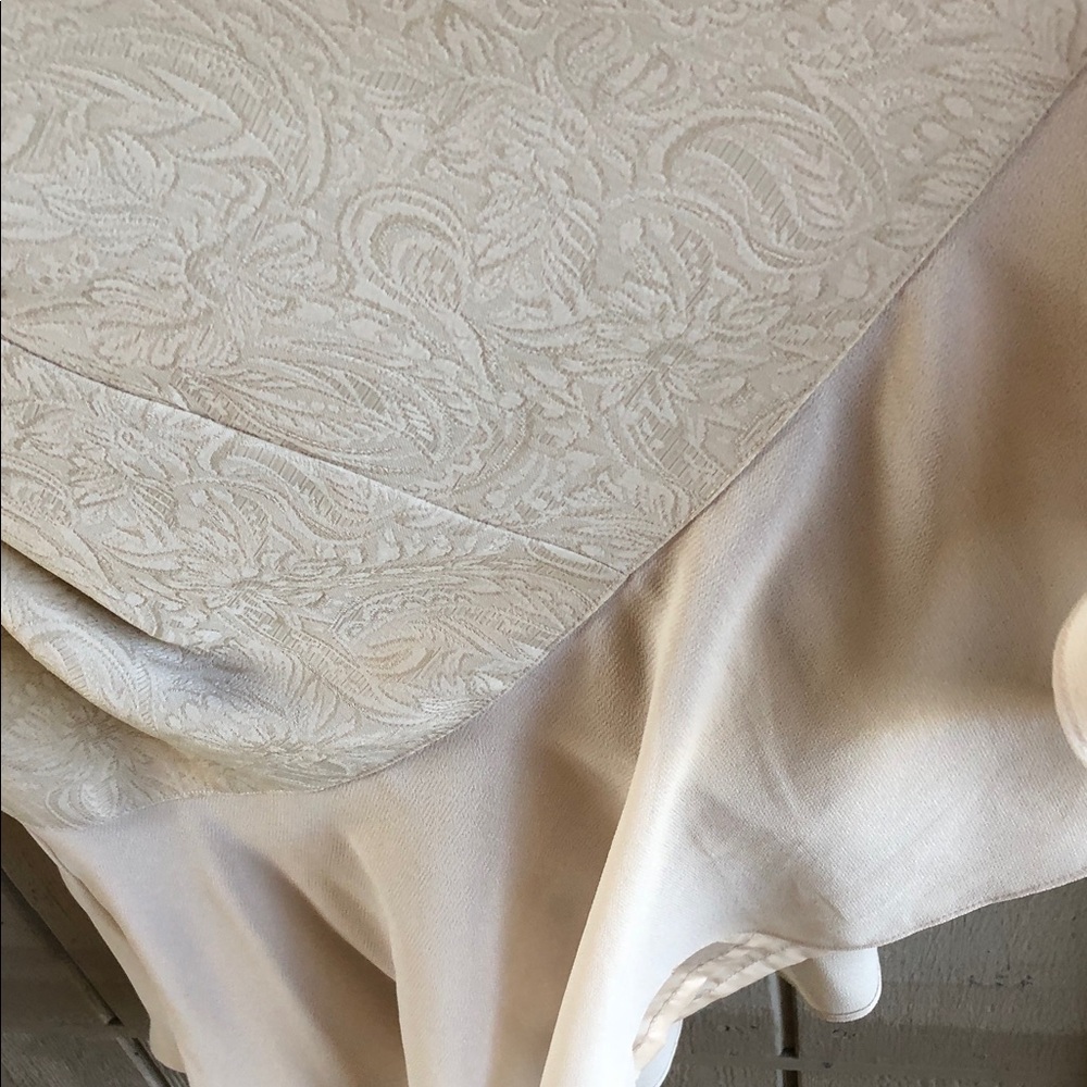 Danny & Nicole Gold-Beige Embroidered Maxi Dress with Jacket Two Pieces Suit - Picture 15 of 16